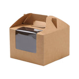 25pcs Portable Cupcake Packaging Box with Transparent Window for Easy Opening - Marble-2Cup - Extra Image