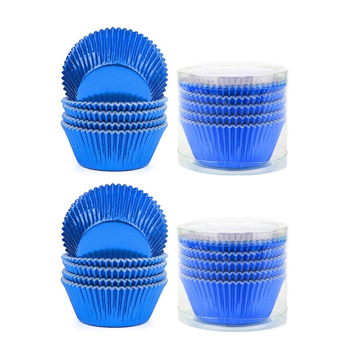 200 Pcs Colored Baking Paper Cupcake Trays Muffin Liners for Party Baking - Pink