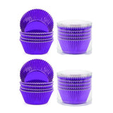 200 Pcs Colored Baking Paper Cupcake Trays Muffin Liners for Party Baking - Pink - Extra Image