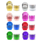 200 Pcs Colored Baking Paper Cupcake Trays Muffin Liners for Party Baking - Rose Gold
