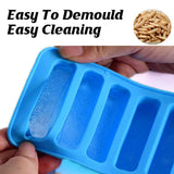 Silicone Baking Mould Finger Shaped Molds Cookie Ice Tray Chocolate Long Strips - Close-Up Angle