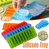 Silicone Baking Mould Finger Shaped Molds Cookie Ice Tray Chocolate Long Strips