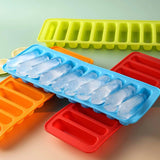Silicone Baking Mould Finger Shaped Molds Cookie Ice Tray Chocolate Long Strips - Top-Down View