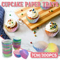 300pcs Gradient Colour Cupcake Paper Cases Baking Moulds Muffin Liners Set