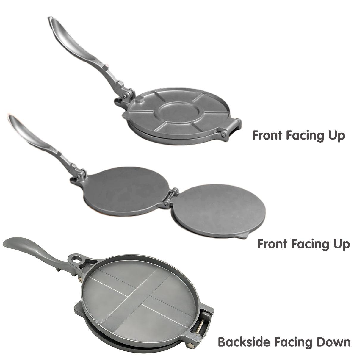 16/20cm Premium Tortilla Press Flat Bread Maker Taco Roti Chapati Health Food - Black-20cm