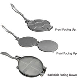 16/20cm Premium Tortilla Press Flat Bread Maker Taco Roti Chapati Health Food - Black-20cm - Top-Down View