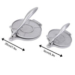16/20cm Premium Tortilla Press Flat Bread Maker Taco Roti Chapati Health Food - Silver-16cm