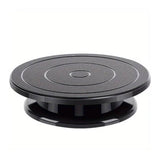 Rotating Cake Turntable Stand Black Plastic Cake Decorating Tools for Baking