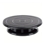 Rotating Cake Turntable Stand Black Plastic Cake Decorating Tools for Baking