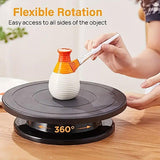 Rotating Cake Turntable Stand Black Plastic Cake Decorating Tools for Baking - 45-Degree Angle