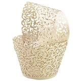 25pcs Laser Cut Cupcake Wrappers Wedding Party Baking Decorations in 8 Colours - Light Purple - Extra Image