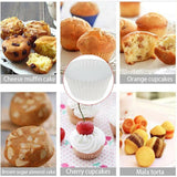 Patty Pans Muffin Cases Choc 600/Pk Cake Boards Cupcake Liners Boxes Baking Cups - 600PCS-2.5CM - Side View