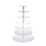 Acrylic Cupcake Tower 3 4 5 6 7 Tier Clear Cake Stand for Wedding Party - 6 Tiers - Extra Image