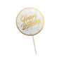 Happy Birthday Anniversary Wedding CakeCardboard Topper Acrylic Party Decoration - 14