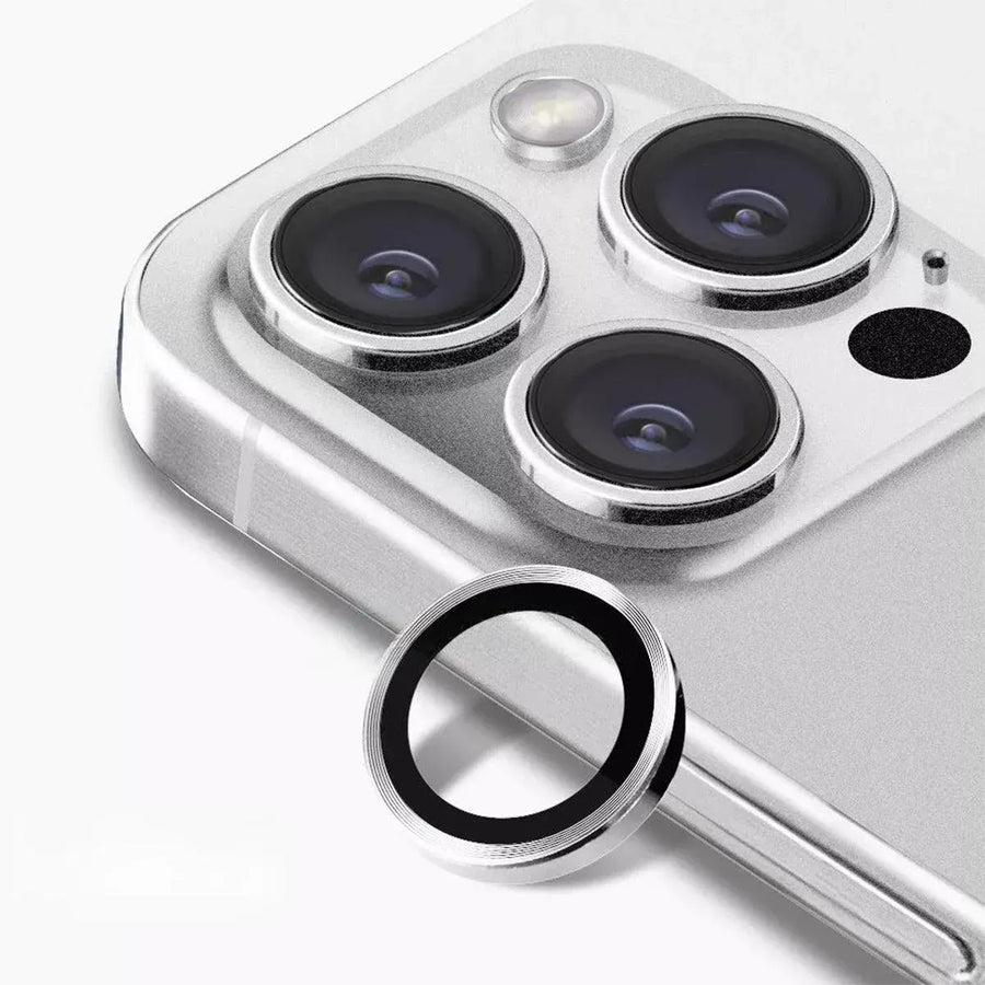 For iPhone 14/14 Plus Metal Camera Lens Glass Screen Protector - Blue