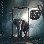 For iPhone 14/14 Plus Metal Camera Lens Glass Screen Protector - Rainbow
