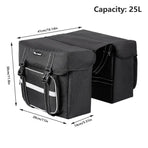 Mountain Bike Rear Rack Bag Large Capacity Bicycle Saddle Pack Waterproof Use