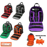 Waterproof DSLR Camera Backpack Multi Functional Rucksack for Canon Nikon Sony - Orange - Front View