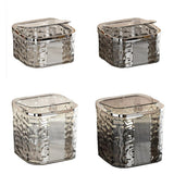 Desktop Mini Trash Can Small Waste Bin Storage Bucket for Office Kitchen Home - Grey-L