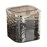 Desktop Mini Trash Can Small Waste Bin Storage Bucket for Office Kitchen Home - Grey-S