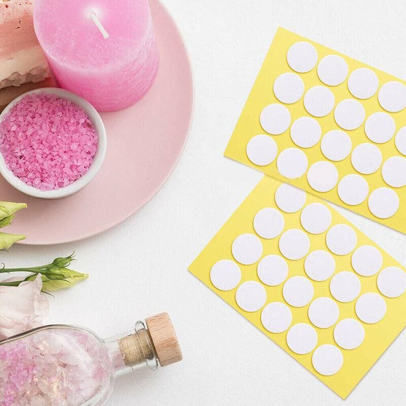 100 /200 Pcs Heat-Resistant Double-Sided Candle Wick Stickers for DIY Making