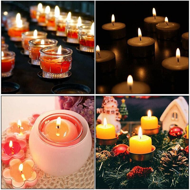 100 /200 Pcs Heat-Resistant Double-Sided Candle Wick Stickers for DIY Making