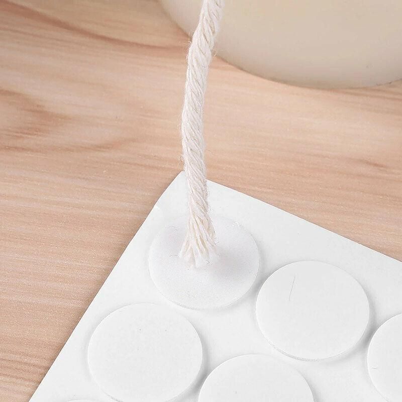 100 /200 Pcs Heat-Resistant Double-Sided Candle Wick Stickers for DIY Making