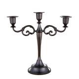 3/5 Arms Alloy Candle Holder Stand Candlesticks Candelabra Wedding Home Decor - 3-Bronze
