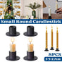 Iron Candle Holder Round Taper Candlestick Holder For Table Centerpiece Decor