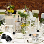 Iron Candle Holder Round Taper Candlestick Holder For Table Centerpiece Decor