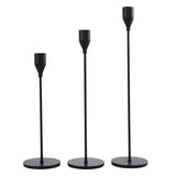 Set of 3 Decorative Candlestick Holder Candle Stand for Wedding / Dinner / Party - French Gold - Extra Image