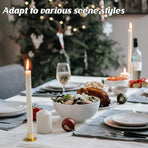 4pc Retro Metal Candle Holder Set Iron Rustproof Home Wedding Table
