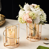 Wrought Iron Candle Holder Romantic Candlestick Ornament Dinner Table Decor Prop - S - 45-Degree Angle