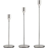 Set of 3 Decorative Candlestick Holder Candle Stand for Wedding / Dinner / Party - Gold - Close-Up Angle