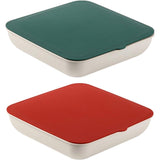 Plastic Fruit Plate Candy Box Dried Fruit Storage Box Snacks Nuts Tray Holder - Green - Front View