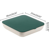 Plastic Fruit Plate Candy Box Dried Fruit Storage Box Snacks Nuts Tray Holder - Green - Side View
