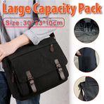 Canvas Messenger Shoulder Bag Large Capacity Crossbody Travel Work Handbag