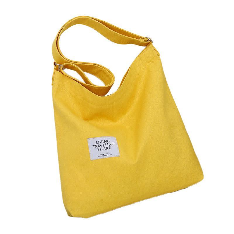 Womens Large Canvas Handbag Ladies Travel Messenger Shoulder Bag Hobo Tote Purse - Light Grey
