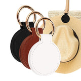 2PCS Hat Clip Holder with Buckle for Backpack Portable Hanging Hook for Hat Storage - White - Front View