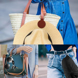 2PCS Hat Clip Holder with Buckle for Backpack Portable Hanging Hook for Hat Storage - White - Top-Down View