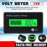 Lcd 12V-48V Battery Capacity Indicator Voltage Voltmeter Monitor Meter Caravan