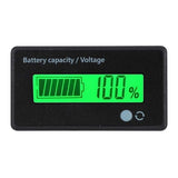 Lcd 12V-48V Battery Capacity Indicator Voltage Voltmeter Monitor Meter Caravan - Front View