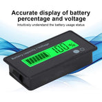 Lcd 12V-48V Battery Capacity Indicator Voltage Voltmeter Monitor Meter Caravan
