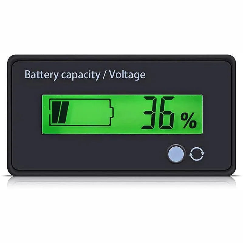 Lcd 12V-48V Battery Capacity Indicator Voltage Voltmeter Monitor Meter Caravan
