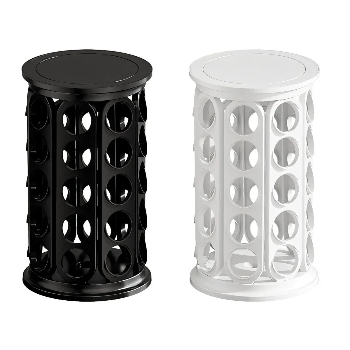 Coffee Pod Carousel Organiser 40 Capacity Rotating for Coffee Bar