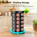 Coffee Pod Carousel Organiser 40 Capacity Rotating for Coffee Bar - Extra Image