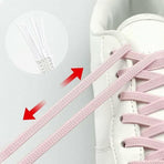 No Tie Locked Elastic Shoelace Shoe Lace Lazy Laces Sports Sneakers - Green