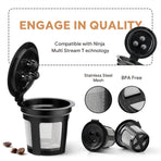 4PCS 3 Hole K-Cup Coffee Capsule Coffee Maker Reusable Filter For Keurig Brewers