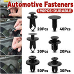 190PCS Plastic Car Fastener 6 Sizes for Auto Body Fender Bumper Trim Accessories