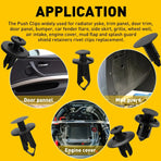 190PCS Plastic Car Fastener 6 Sizes for Auto Body Fender Bumper Trim Accessories